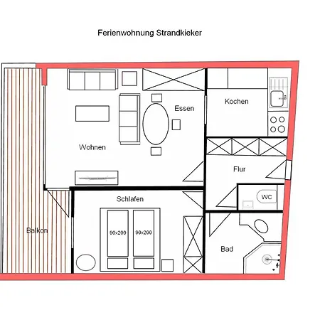 Strandkieker Appartamento *